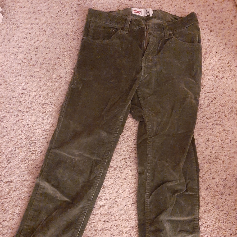 Green Levi jeans